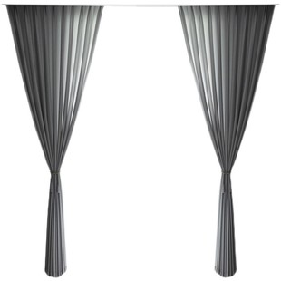 月珑纱浅灰色纱帘天丝绒半透光不透人沙帘灰色窗帘雪纺纱纱窗窗纱