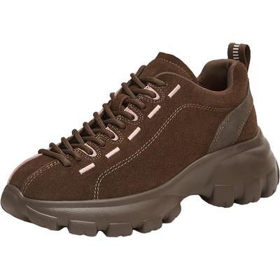 天美意晴雨天复古厚底增高老爹鞋运动鞋女户外休闲鞋子春季新款