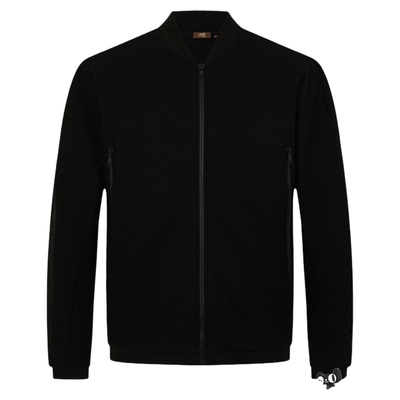 Cavalli Class卡沃利男装秋冬新款烫印LOGO立领夹克衫针织厚外套