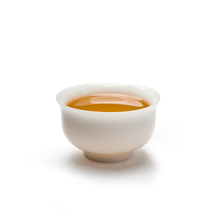 羊脂玉白瓷茶杯功夫茶杯陶瓷小茶杯套装6只办公室待客喝茶专用杯