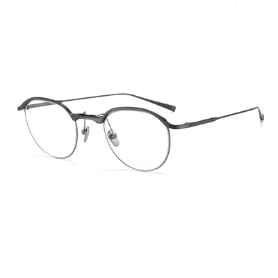 可配近视镜手工镜架增永纯钛