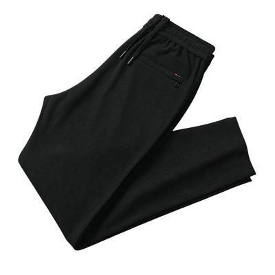 木林森冬季男士松紧裤加绒加厚