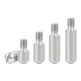 304不锈钢GB831一字开槽外螺纹圆柱销无头台阶螺钉轴位销钉M2-M12