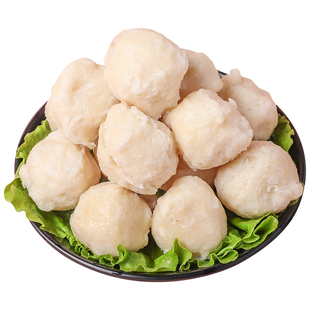 花枝丸纯正手工墨鱼丸/豆捞墨斗丸400g 火锅食材 火锅丸子