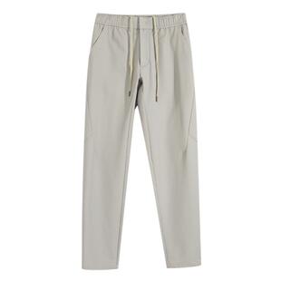 美特斯邦威直筒运动裤男秋冬款潮流户外机能软壳男士中裤九分裤男