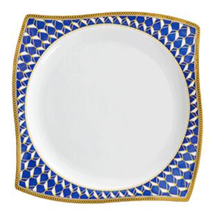 不规则方盘骨瓷2025新款高级感轻奢陶瓷餐具家用沙拉碗菜盘子欧式