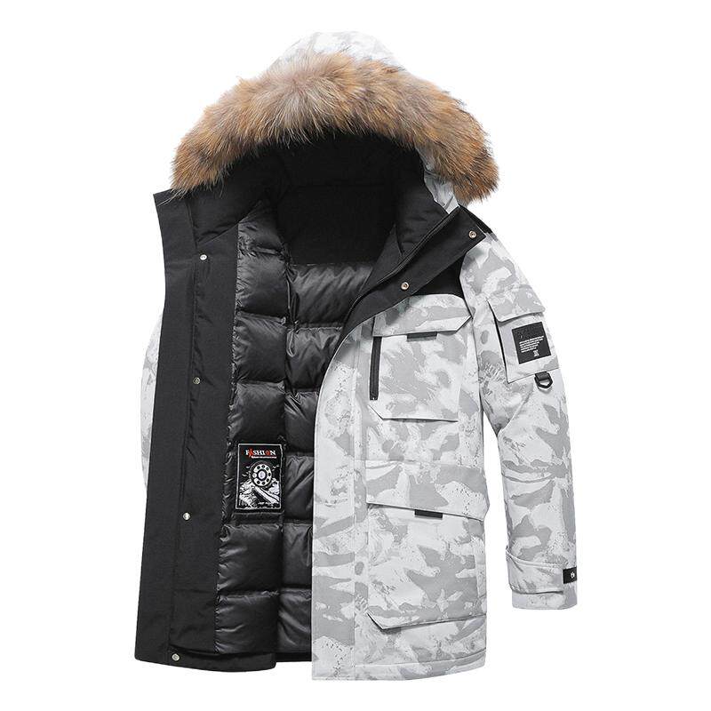雪中飞新款工装羽绒服情侣款外套
