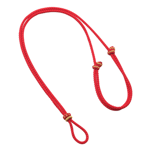 本命年红绳吊坠挂绳黄金编绳项链绳玉坠挂件挂脖红色手工编织绳子