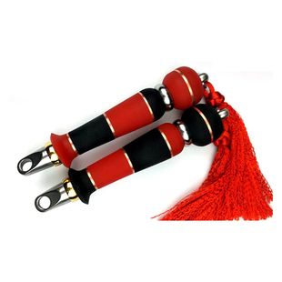 响鞭麒麟鞭轴承牛筋葫芦铁鞭把手健身鞭子长甩鞭不锈钢鞭配件手柄