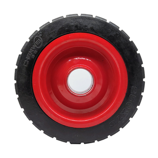 万向轮工地电动三轮车手推灰斗车翻斗车专用前转向轮尾轮实心轮胎