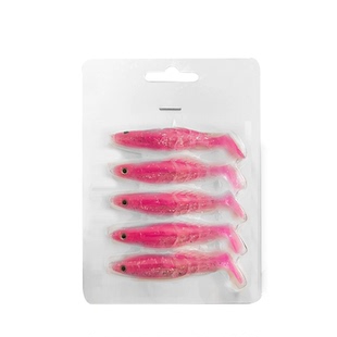 路亚饵双色软骨头多节鱼龙骨米诺鱼T尾鱼假饵曲柄钩铅头钩软鱼饵