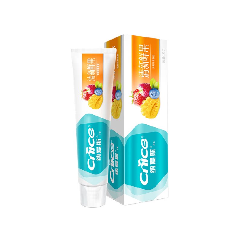 【下拉详情领淘金币】纳爱斯清新鲜果牙膏鲜浓果味齿恋维C
