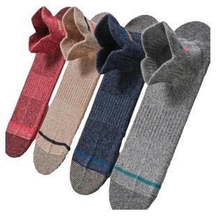 男袜子短袜宽松口弹性袜口敞口不紧不勒脚纯棉提耳护脚踝后跟春秋