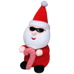 可录音说话圣诞老人玩偶公仔毛绒玩具平安夜圣诞节礼物送女生娃娃