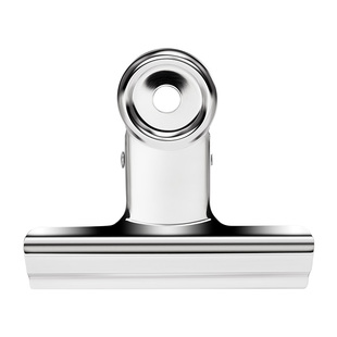 不锈钢圆形钢夹强力大小山形夹金属燕尾夹票据文件夹子不锈钢夹办公用品多功能加强金属票夹强力固定试卷夹