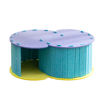 猫隧道猫窝猫迷宫S形钻洞躲避弯道隧道多出口躲猫睡觉毛毡猫玩具