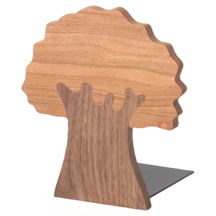 书立架桌面书架挡板原创意ins风卡通学生儿童书挡书夹固定书本收纳置物架实木质桌上书架子可伸缩防倾倒书撑