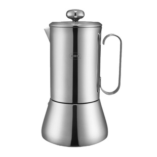 思乐得家用复古摩卡壶露营户外咖啡壶不锈钢办公手冲意式煮滤泡式