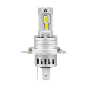 摩托车踏板车led大灯改装超亮白光H4三爪远近一体黄金光大灯灯泡