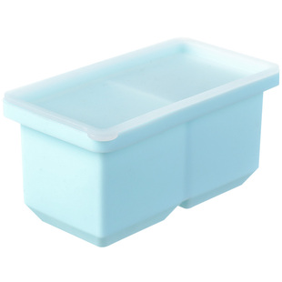 大冰块模具硅胶宝宝辅食制冰盒家用做食用冰块专用方形带盖冷冻格