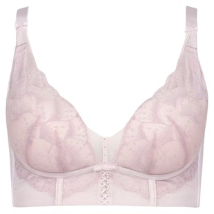 都市丽人LJC1C5提拉塑形新款蕾丝花边聚拢收副乳调整型文胸内衣