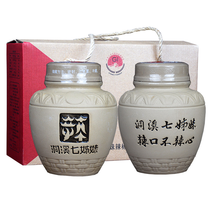 湖南洞溪七姊妹剁辣椒酱剁椒星小米朝天椒张家界慈利姐妹农家辣酱