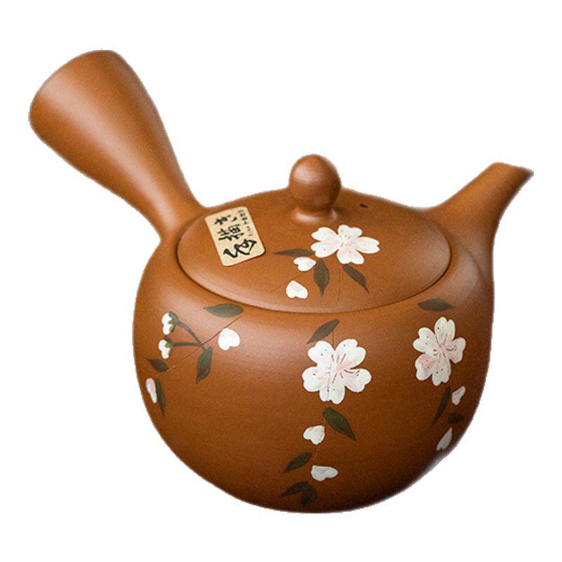 同合日本进口常滑烧茶壶陶壶日式侧把壶急须高档防烫和风泡茶壶