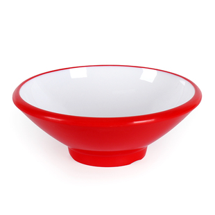 特厚密胺面碗面馆专用麻辣烫大碗商用汤粉碗重庆小面牛肉汤斗笠碗