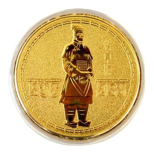 兵马俑纪念币秦始皇纪念章西安旅游纪念品礼物孩子学生礼物29包邮