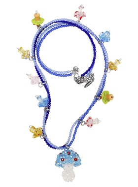 WACKYE彩色串珠甜酷项链