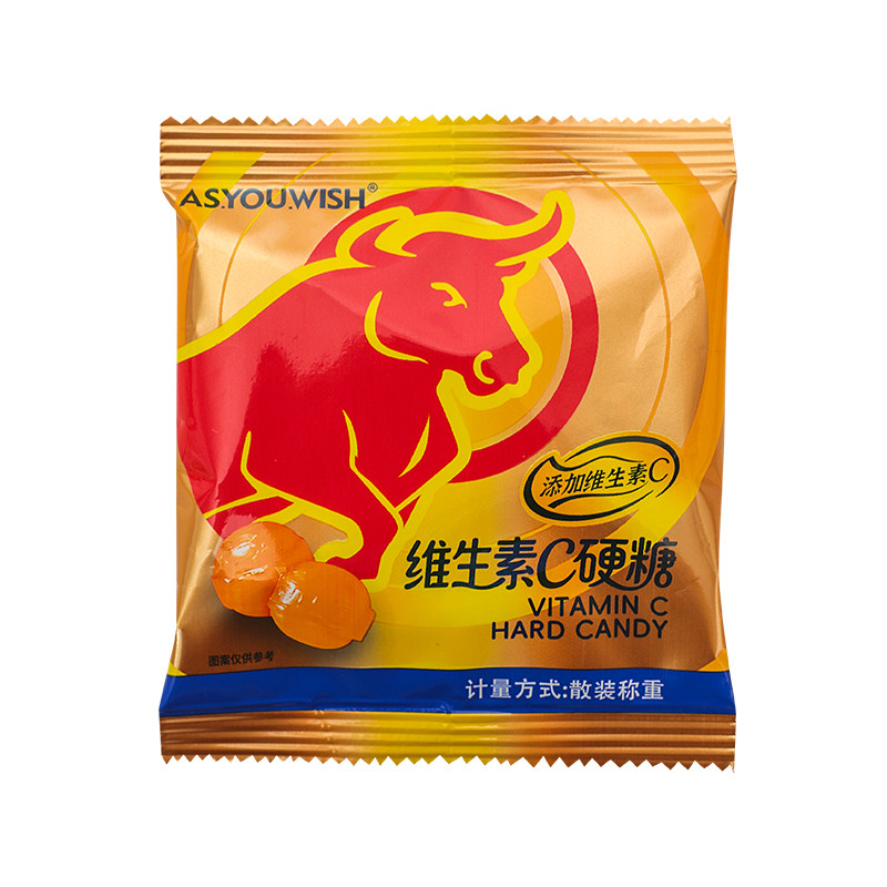 零食狂维生素C红牛味硬糖非防犯困提神开车醒脑功能糖果散装批发