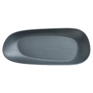 驼背雨奶奶家用创意陶瓷鱼盘大号椭圆盘长圆方盘 菜盘子寿司盘