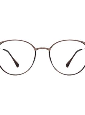 超轻圆框眼镜显脸小防蓝光