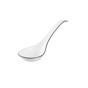 陶瓷汤勺家用调羹勺子可爱粥勺瓷勺长柄勺子大号陶瓷勺创意稀饭勺