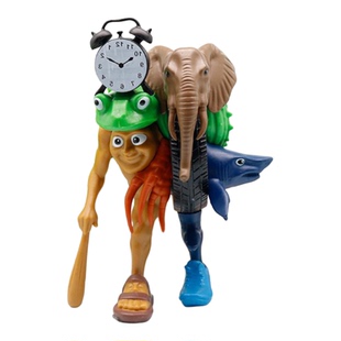 爆款外国AI山海经玩具意大利脑腐变异木棍人大boss融合体模型摆件