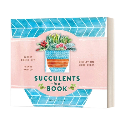 英文原版 Succulents In A Book 书中多肉 翻翻立体书 英文版 进口英语原版书籍