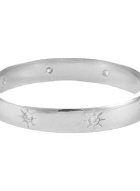 LUCKJAYS925纯银镶钻戒指欧美潮