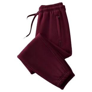 2025秋冬加绒纯棉运动长裤女休闲灯笼裤束脚宽松加厚小脚保暖卫裤
