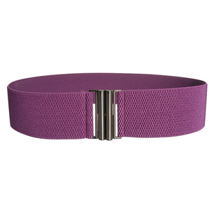 韩版百搭女宽黑紫松紧腰封简约弹力束腰显瘦裙子羽绒服腰带装饰用