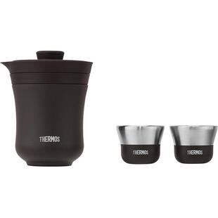 膳魔师旅行茶具套装陶瓷涂层商务便携户外保温泡茶壶TCMU-200LC