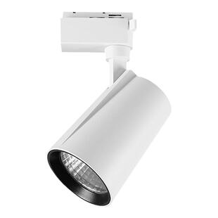 雷士照明cob射灯led35W明装导轨灯背景墙吸顶三线轨道灯店铺商用