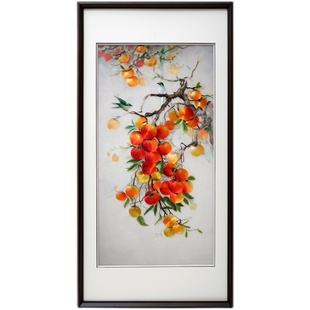 苏绣成品挂画高端事事如意苏州纯手工刺绣画客厅玄关新中式装饰画