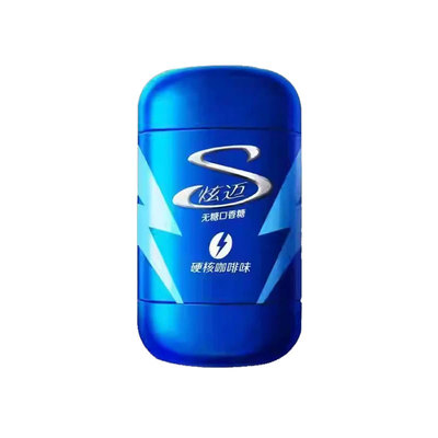 新品炫迈无糖口香糖140g硬核咖啡味木糖醇清新口气车载休闲零食