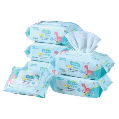 婴儿湿巾带盖纯水超大加厚1包2斤