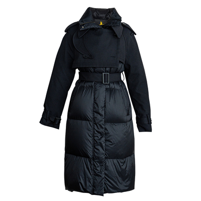 罗衣白鹅绒中长款轻薄羽绒服