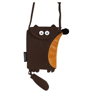 三色补丁狐狸手机挎包女2025春新款原创设计百搭单肩包可爱斜挎包