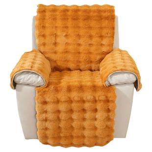 新品冬款芝华士沙发垫保暖电动沙发套兔绒沙发垫头等舱真皮沙发罩