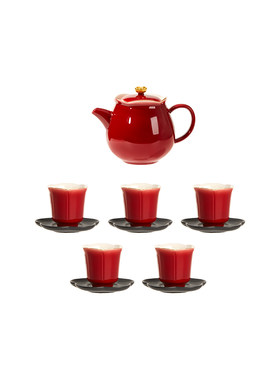 故宫淘宝梅开五福茶具礼盒