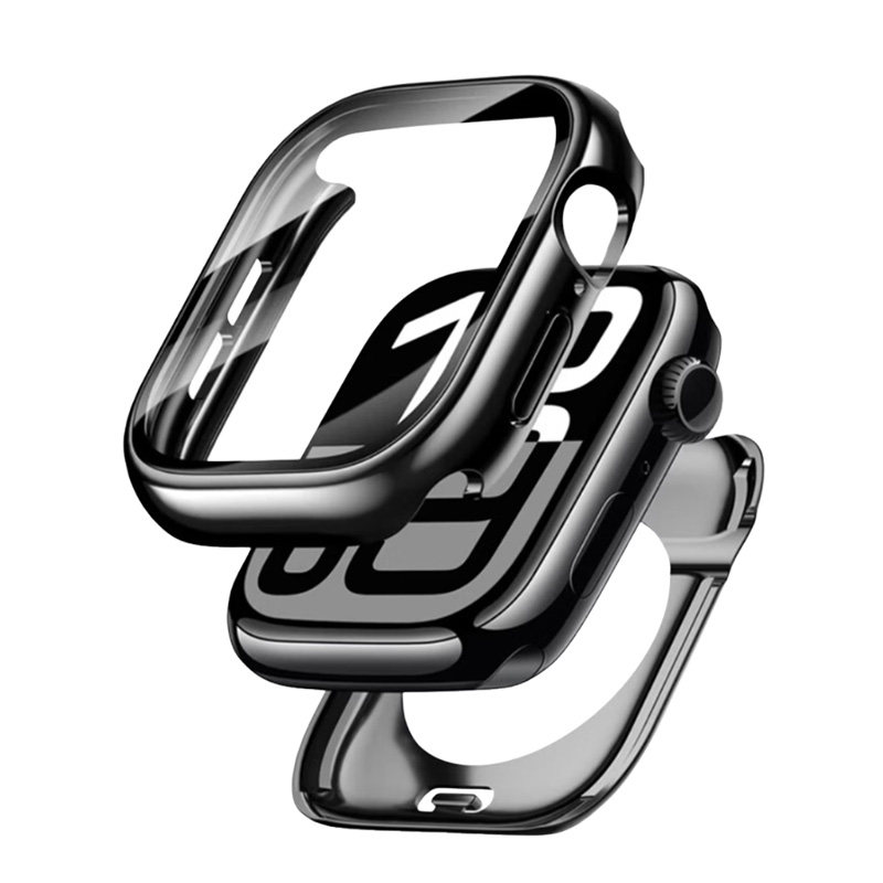 适用苹果S11手表applewatch10保护壳iwatch9钢化壳膜一体S8全包Ultra3保护套S7防水磕刮s6/s5/s4表盘壳se配件