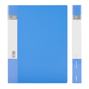 得力a4文件夹强力双夹合同资料试卷收纳分类整理塑料夹子学生用书夹卷子夹板透明插页资料册多层孕妈资料袋